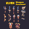 [ModelBlox] Elven Elf Animated Weapon Set