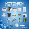 [LZBlocks] Kitchen Furniture Set