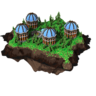 Blue Domes Skyblock Spawn