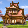 Cherry Blossom Japanese House by MrMattRanger (World/litematic/schem)