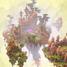 Skyblock spawn + 12 starter islands