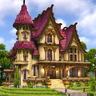 Fantasy Crimson Mansion by MrMattRanger (World/litematic/schem)