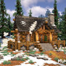 Snowy Log Cabin by MrMattRanger (World/litematic/schem)