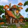 Fantasy Mushroom House by MrMattRanger (World/litematic/schem)
