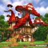 [MrMatt] Fantasy Red Mushroom House